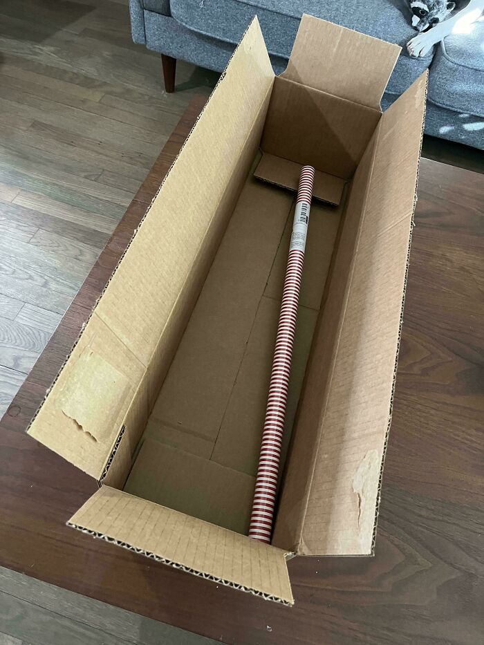 I Needed To Spend $1 More At IKEA To Get Free Shipping, So I Got This 99 Cent Roll Of Wrapping Paper. It Shipped In Its Own Box