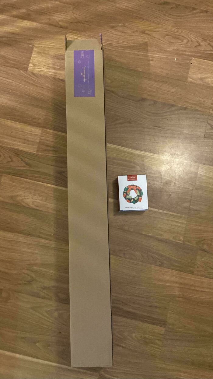 This Is The Size Of The Box They Sent My 1 Christmas Ornament In