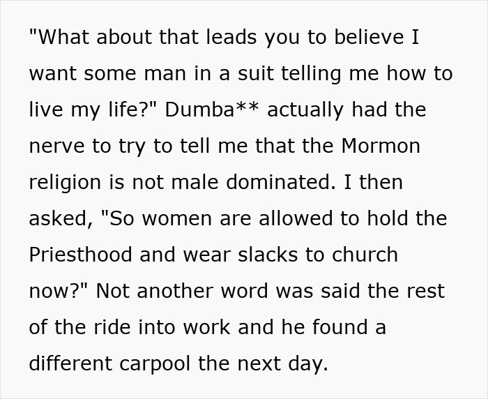 Mormons Won&rsquo;t Leave This Woman Alone, So She Asks For Ways To Scare Them Off And People Deliver