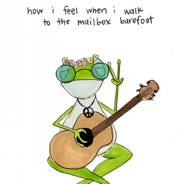 Funny Frog Illustrations That Also Offer Some Comfort