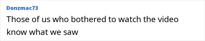 Text comment by Donzmac73 discussing video content related to viral 'mean girl' antics.