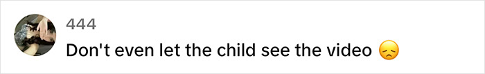 Comment discussing child's video, with a pensive emoji; reaction to baby's appearance prompting DNA test.