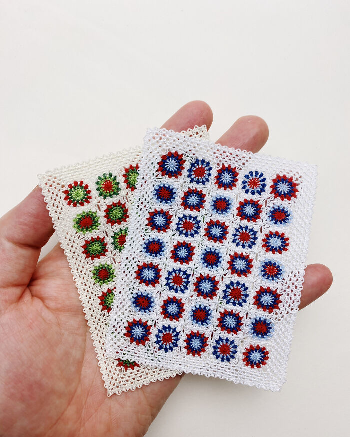 Tiny Crochet Designs: Artist Recreates Popular Items In The Tiny Scale Of 1 To 12