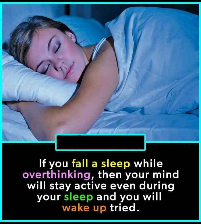 Woman sleeping peacefully in bed, illustrating an undiscovered fact about overthinking and its effects on sleep quality.