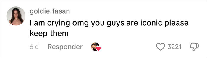 Comment praising friends with iconic temporary tattoos, saying, "I am crying omg you guys are iconic please keep them. Comment praising friends with iconic temporary tattoos, saying, "I am crying omg you guys are iconic please keep them.