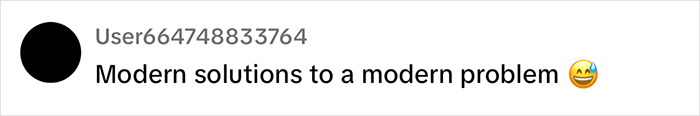 Comment by user with black profile picture about phone snatchers, saying, "Modern solutions to a modern problem" with laughing emoji. Comment by user with black profile picture about phone snatchers, saying, "Modern solutions to a modern problem" with laughing emoji.