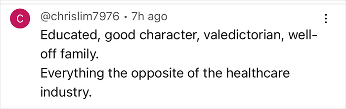 Comment highlights Luigi Mangione's educated and compassionate nature compared to the healthcare industry.