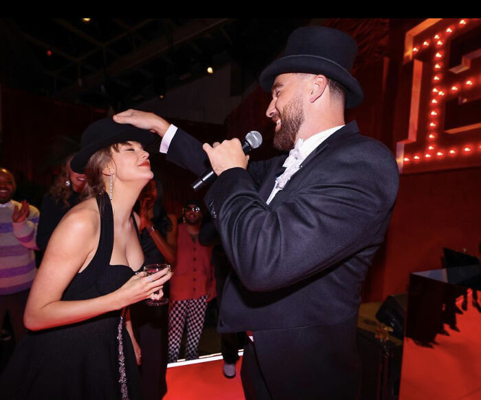 Taylor Swift's "Blurred" Ring Finger In Wrap Party Pics Sparks More Travis Kelce Engagement Rumors Taylor Swift's "Blurred" Ring Finger In Wrap Party Pics Sparks More Travis Kelce Engagement Rumors