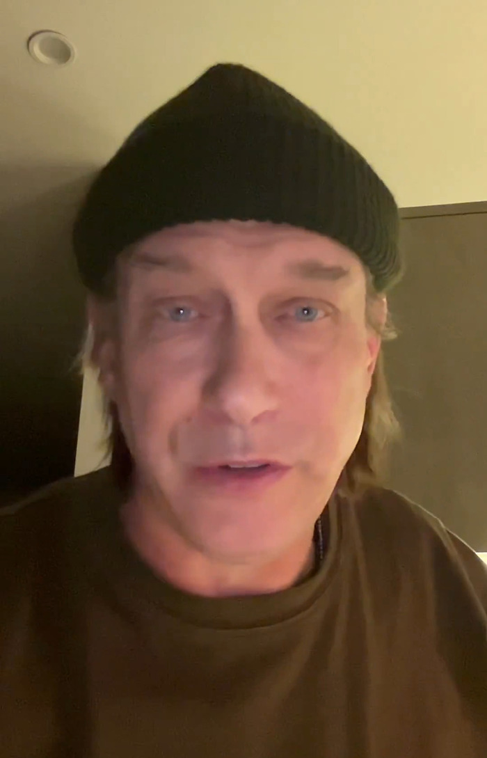 Stephen Baldwin in a video wearing a beanie. Stephen Baldwin in a video wearing a beanie.
