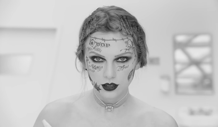 Taylor Swift from her music video ''Fortnight'.