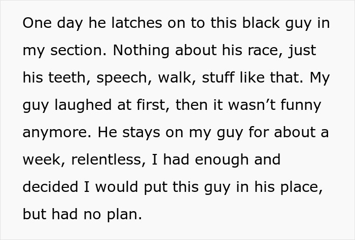 Text about a relentless guy annoying camp mates and contemplating water revenge.