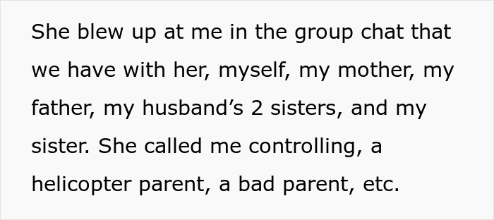 Text about a woman being criticized for not allowing her mother-in-law to see her baby. Text about a woman being criticized for not allowing her mother-in-law to see her baby.