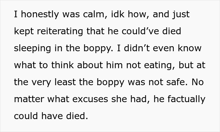 MIL Lets Infant Sleep Unsafely And Go Without Food For 7 Hours, Stunned When Banned From Babysitting MIL Lets Infant Sleep Unsafely And Go Without Food For 7 Hours, Stunned When Banned From Babysitting