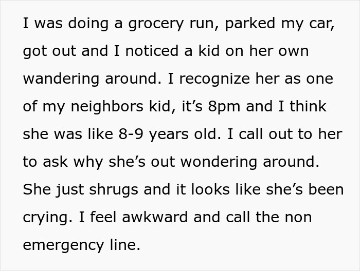 Guy Wonders If He&rsquo;s A Jerk For Not Taking In His Neighbor&rsquo;s Kid And Calling The Police Instead