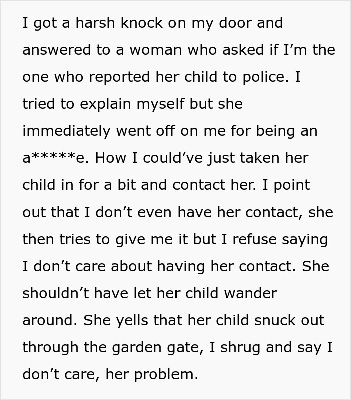 Guy Wonders If He&rsquo;s A Jerk For Not Taking In His Neighbor&rsquo;s Kid And Calling The Police Instead