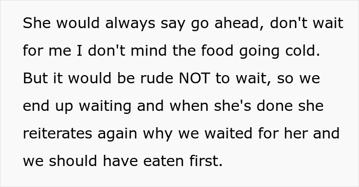 MIL Shocked Family Ate Without Her After Telling Them To Do Exactly That, Scolds The Perpetrator