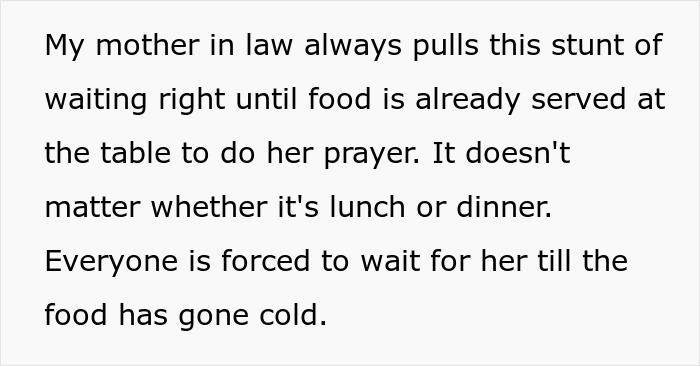 MIL Shocked Family Ate Without Her After Telling Them To Do Exactly That, Scolds The Perpetrator