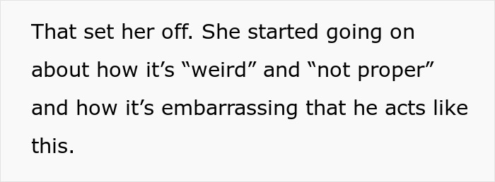 Text about a controlling MIL criticizing her son-in-law's stair-sitting habit.