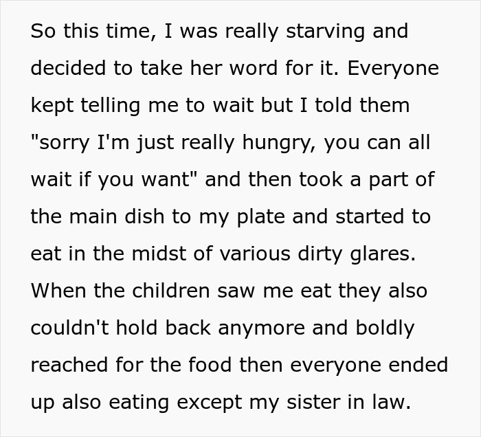 MIL Shocked Family Ate Without Her After Telling Them To Do Exactly That, Scolds The Perpetrator