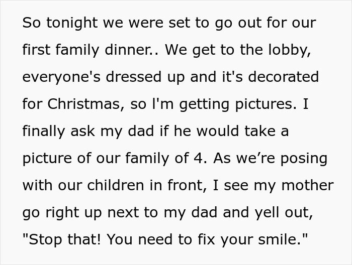 Mom Keeps Shaming Woman With Chronic Pain Smile, She Refuses To Be Part Of Family Dinner Mom Keeps Shaming Woman With Chronic Pain Smile, She Refuses To Be Part Of Family Dinner