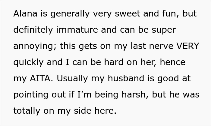 Text screenshot about a 27-year-old using baby talk, causing annoyance and conflict. Text screenshot about a 27-year-old using baby talk, causing annoyance and conflict.