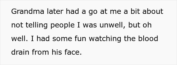 Text about a grandmother scolding her grandchild, related to "fat shaming comeback. Text about a grandmother scolding her grandchild, related to "fat shaming comeback.