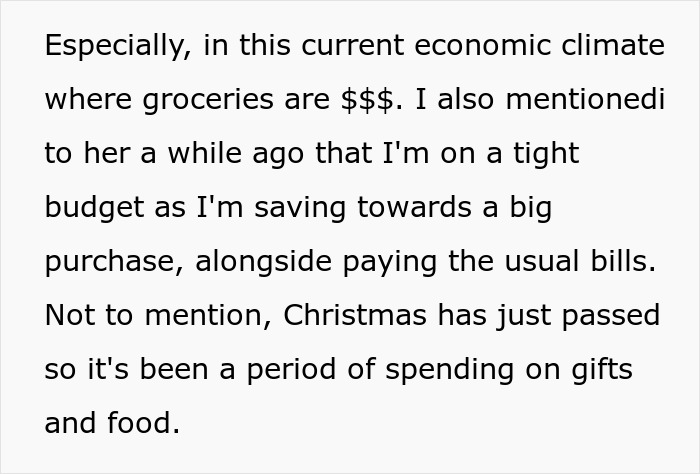 Text discussing tight budget and economic climate affecting spending choices. Text discussing tight budget and economic climate affecting spending choices.