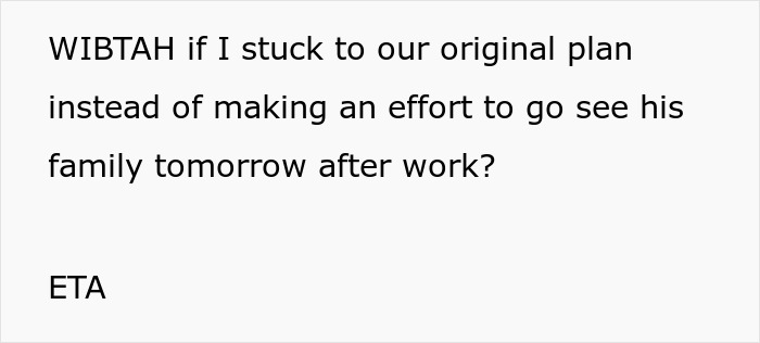 Text questioning visiting husband's family at Christmas.