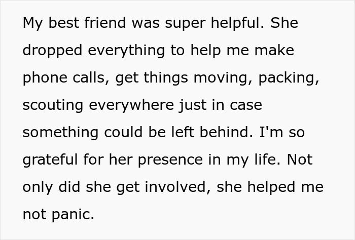 Text on a white background discussing the helpfulness and support of a best friend in times of need. Text on a white background discussing the helpfulness and support of a best friend in times of need.