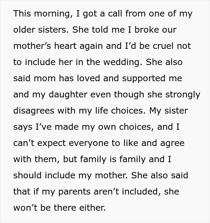 Bride Tells Cruel Mom She's Not Welcome At Her Wedding After Being Shamed And Called "Used Goods"