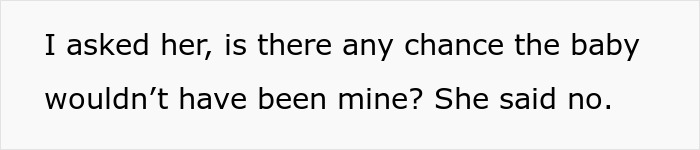 Text discussing girlfriend-baby drama and paternity uncertainty.