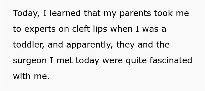 Text about self-healing from a cleft lip, highlighting the fascination nature inspires. Text about self-healing from a cleft lip, highlighting the fascination nature inspires.