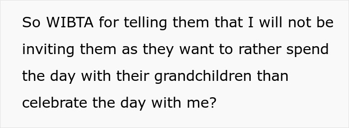 Text image discussing wedding guest concerns about bringing grandchildren.