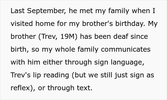 Woman Confused After Boyfriend Learns ASL For Her Deaf Brother, But Friends Say It’s Creepy Woman Confused After Boyfriend Learns ASL For Her Deaf Brother, But Friends Say It’s Creepy