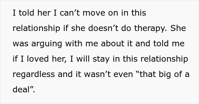 Text about relationship advice related to girlfriend-baby-drama.