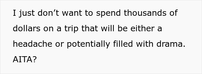 Text expressing frustration about a Japan trip potentially filled with drama due to added strangers. Text expressing frustration about a Japan trip potentially filled with drama due to added strangers.