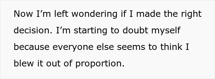 Text reflecting on a decision after a prank impacts a relationship, questioning if it was blown out of proportion. Text reflecting on a decision after a prank impacts a relationship, questioning if it was blown out of proportion.
