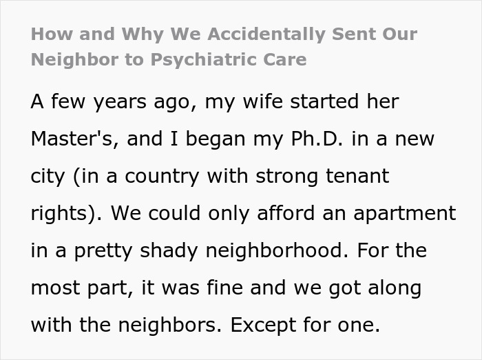 Text about a man's mental breakdown due to recurring Wi-Fi disconnections by neighbors.