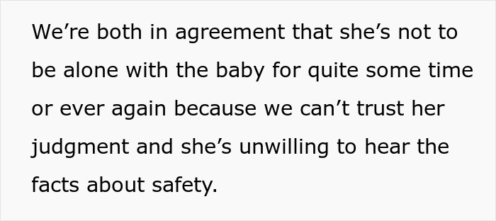 MIL Lets Infant Sleep Unsafely And Go Without Food For 7 Hours, Stunned When Banned From Babysitting MIL Lets Infant Sleep Unsafely And Go Without Food For 7 Hours, Stunned When Banned From Babysitting