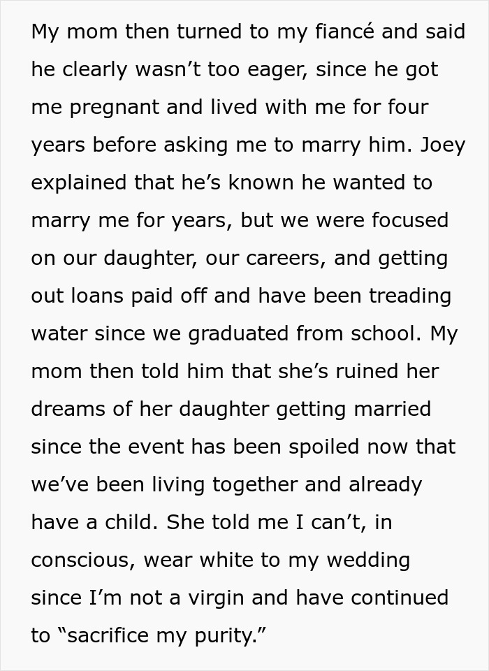Bride Tells Cruel Mom She's Not Welcome At Her Wedding After Being Shamed And Called "Used Goods"