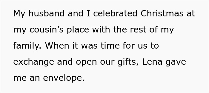 Text about receiving a creepy and invasive gift during a family Christmas celebration. Text about receiving a creepy and invasive gift during a family Christmas celebration.