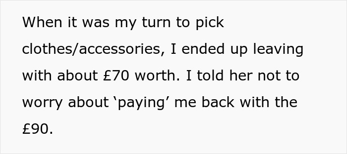 Text about a clothing trade involving £70 and £90 among friends, leading to a conflict over trading services. Text about a clothing trade involving £70 and £90 among friends, leading to a conflict over trading services.
