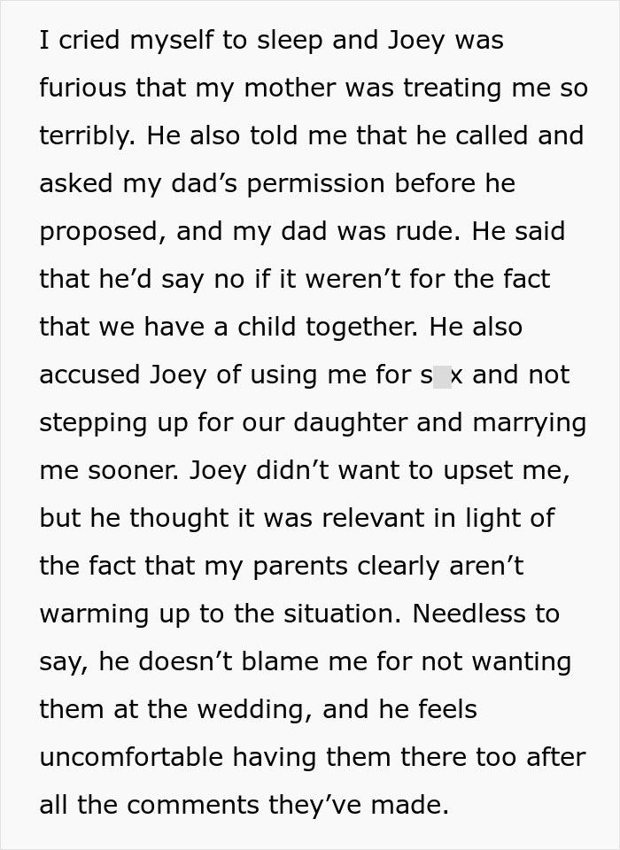 Bride Tells Cruel Mom She's Not Welcome At Her Wedding After Being Shamed And Called "Used Goods"