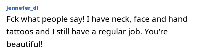 Australia's most tattooed woman shares empowering message on tattoos and employment.