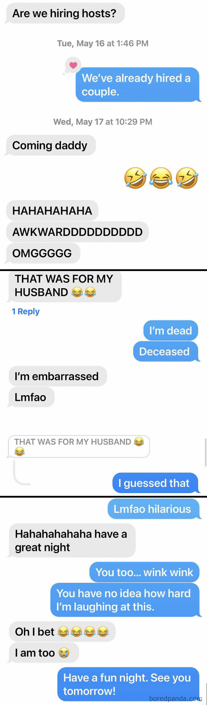 My Team Member Accidentally Texted Me (Her Boss) Instead Of Her Husband