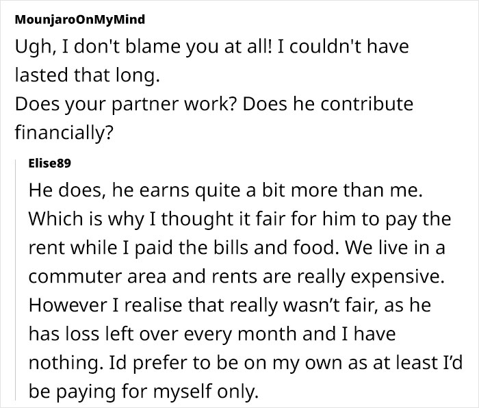 Text exchange about financial contributions and relationship frustrations with a deadbeat freeloader brother-in-law.