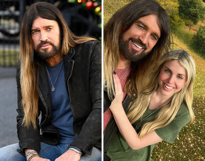 Man with long hair and beard in casual clothing, pictured alone and smiling with a woman outdoors, linked to celebrity scandals.