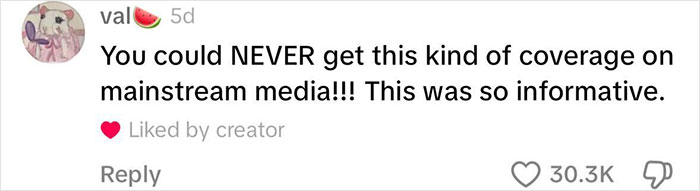 Comment on nursing facilities coverage being informative, with 30.3K likes.