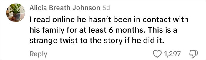 Comment discussing a twist in Luigi Mangione's family nursing facilities story.