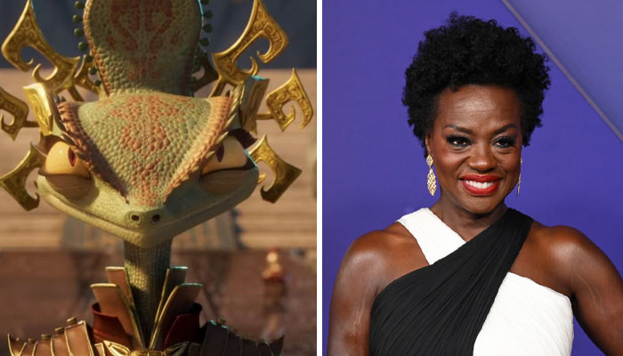 Kung Fu Panda 4 cast member and animated character with ornate headdress.